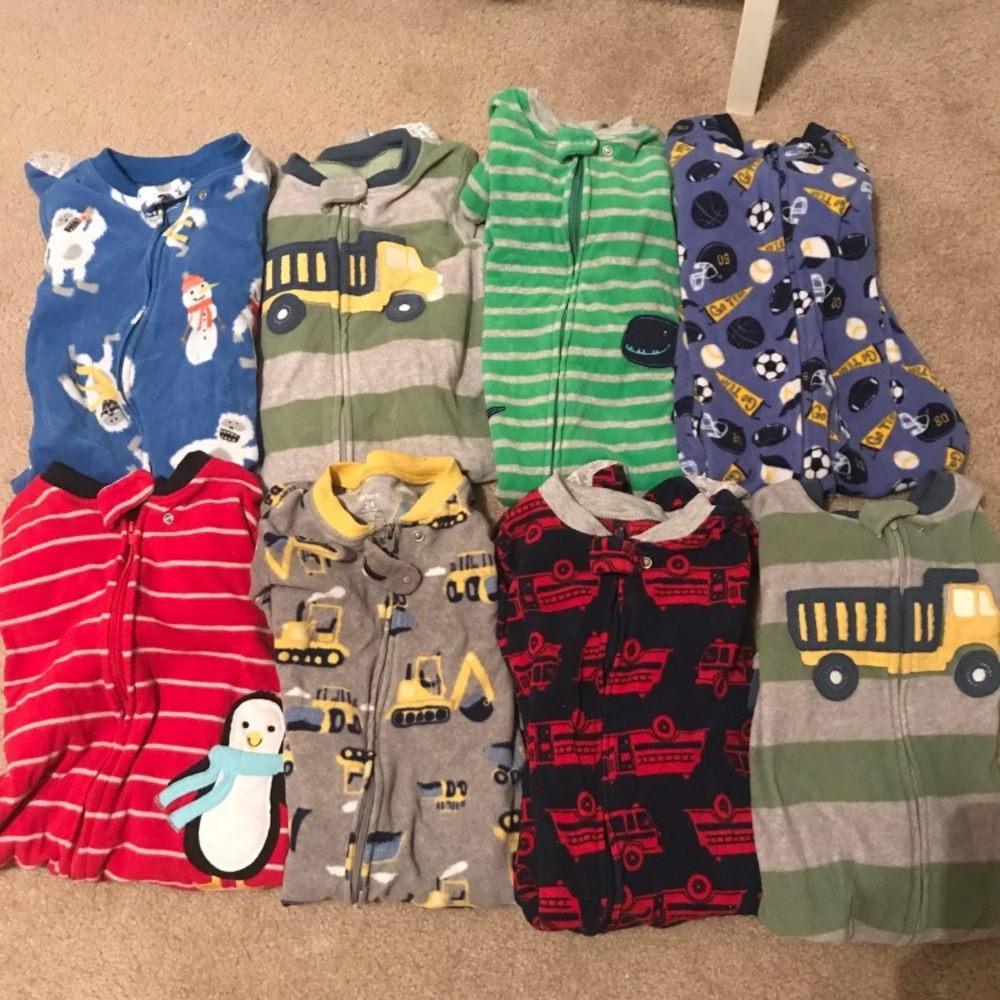 24 Month Fleece Sleepers-8 Bundle